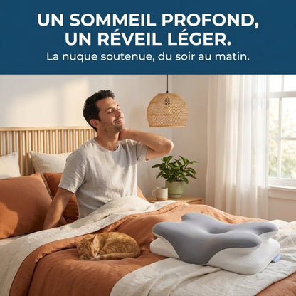 Oreiller NuageFlex™ – Le soutien idéal pour des nuits plus reposantes