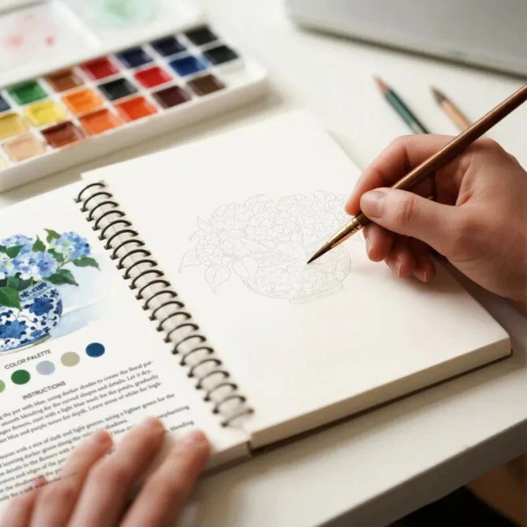 Kit Aquarelle ZenColor – Apprenez à peindre facilement, pas à pas