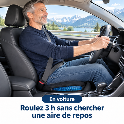 Coussin Gel Confort – Soulagement Instantané & Assise Durable