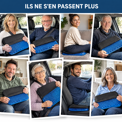 Coussin Gel Confort – Soulagement Instantané & Assise Durable