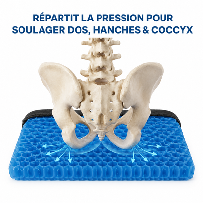 Coussin Gel Confort – Soulagement Instantané & Assise Durable