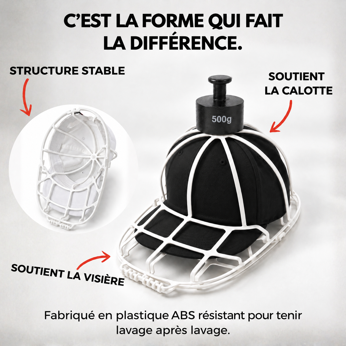 Lave-Casquette – Vos casquettes propres en machine, sans perdre leur forme