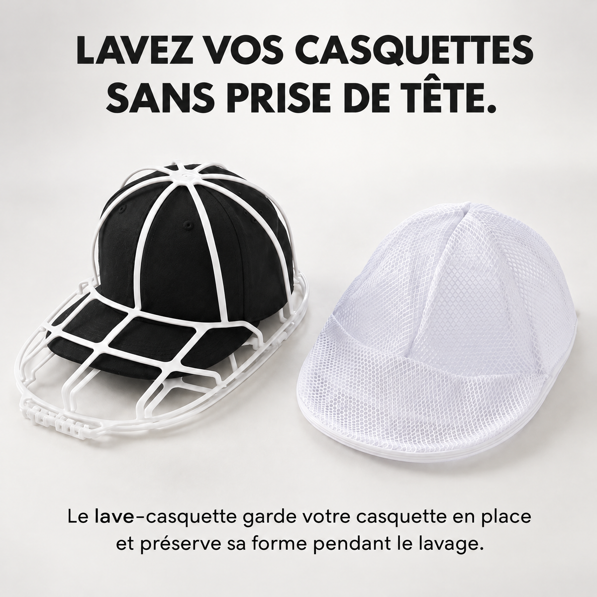 Lave-Casquette – Vos casquettes propres en machine, sans perdre leur forme