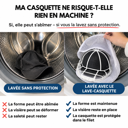 Lave-Casquette – Vos casquettes propres en machine, sans perdre leur forme