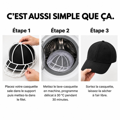 Lave-Casquette – Vos casquettes propres en machine, sans perdre leur forme
