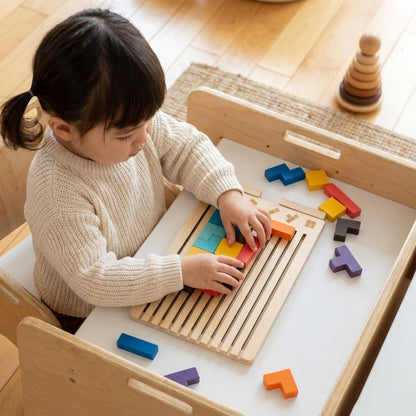 Tétris en Bois Montessori – Le jeu malin qui développe l’esprit des enfants