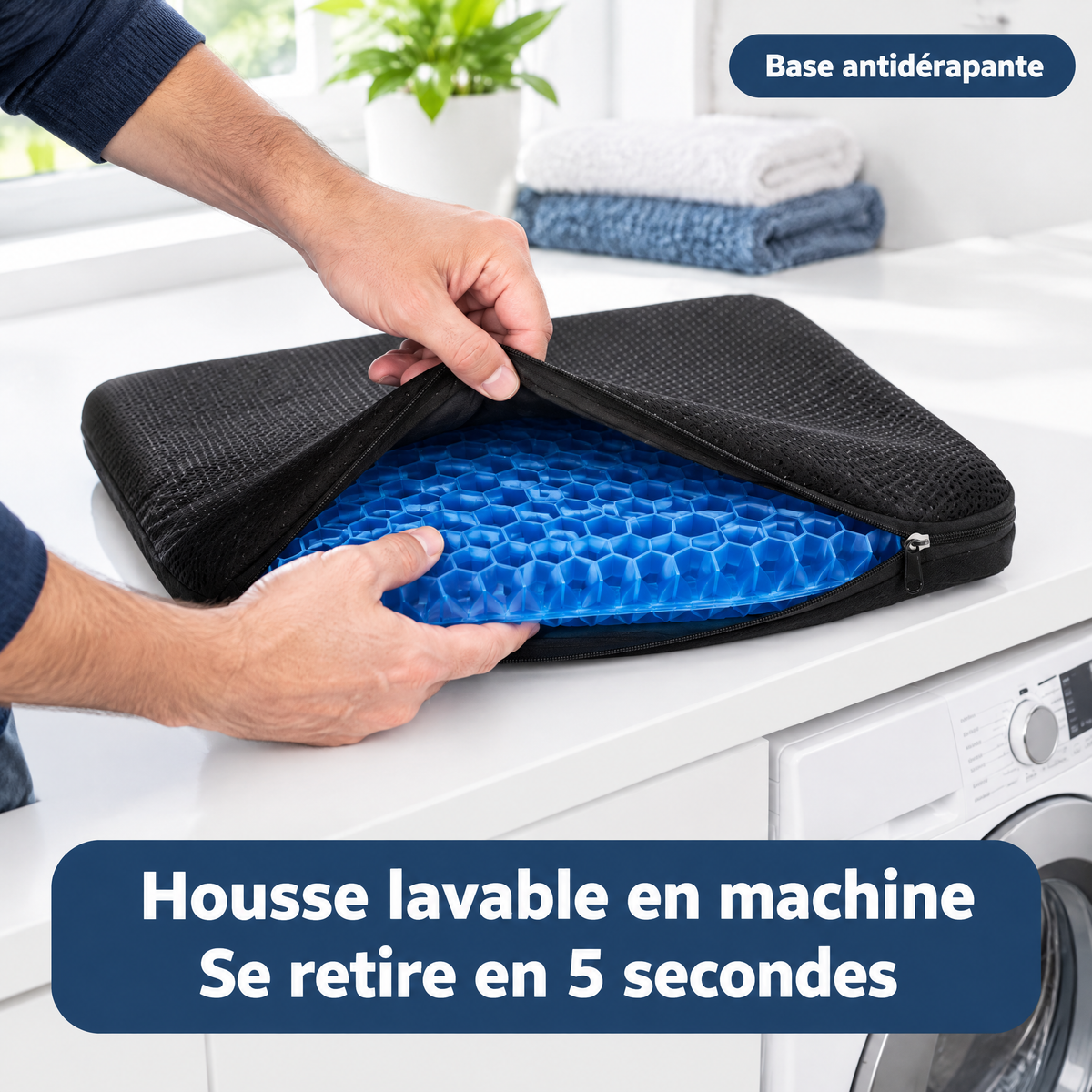 Coussin Gel Confort – Soulagement Instantané & Assise Durable