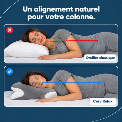Oreiller CerviRelax – Soulagez vos cervicales et dormez sans douleur