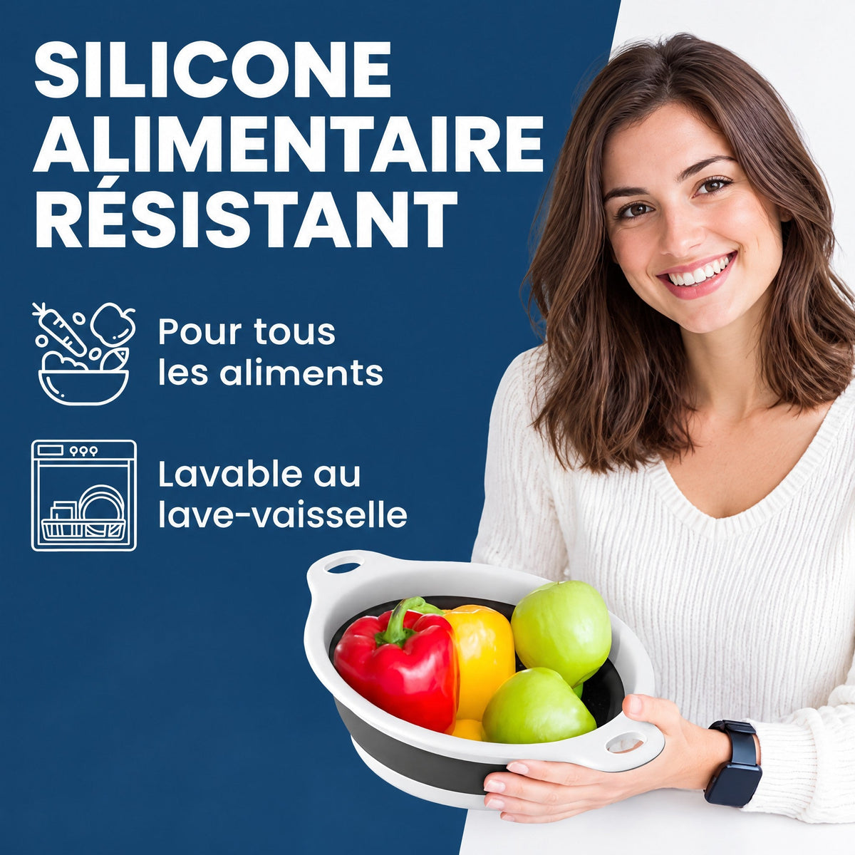 FlexiPass – 3 passoires qui se rangent à plat, fini les placards encombrés